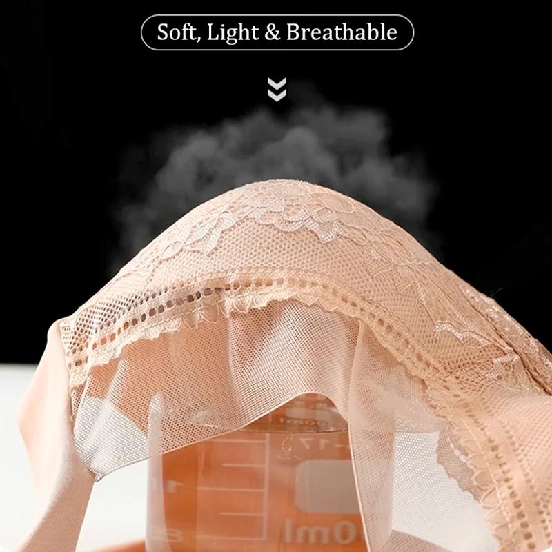 1Pc Nylon Confortable Lace Bra Sexy Women's Solid Color Underwear Close Fitting Lingerie