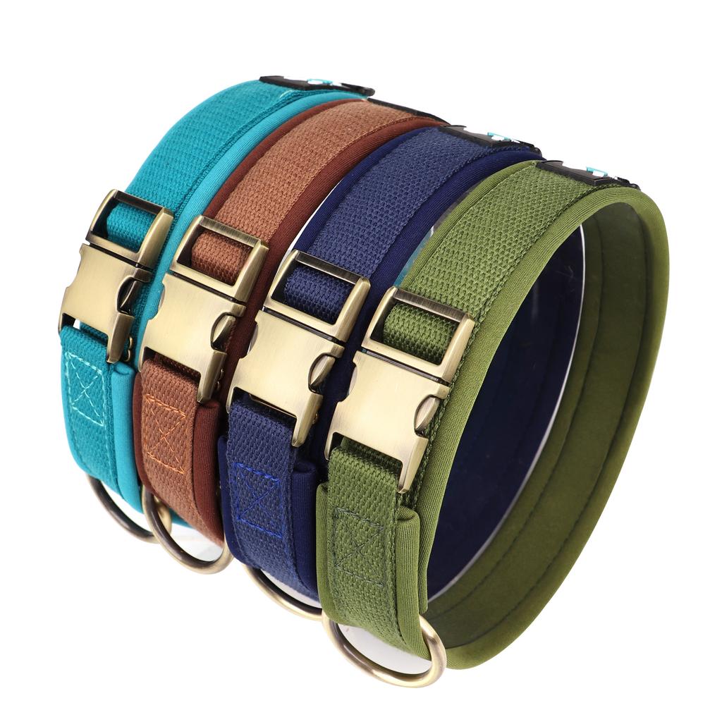 Nylon Dog Collar Durable Strong Pet Buckle Collars Soft Padded Pet Dog Collars For Small Medium Large Dogs Pitbull