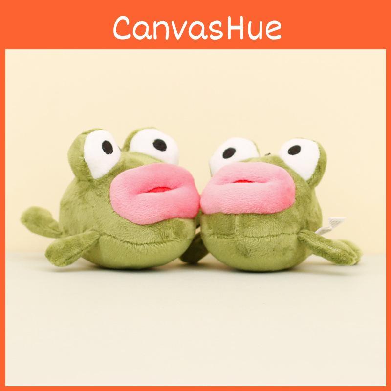Adorable Plush Frog Keychain Cute Cartoon Animal Doll Bag Charm 10cm Tall