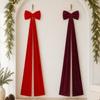 DIY Xmas Tree Topper Bows Solid Color Giant Ribbon Bowknot Large Christmas Bowknot  Wall Decor