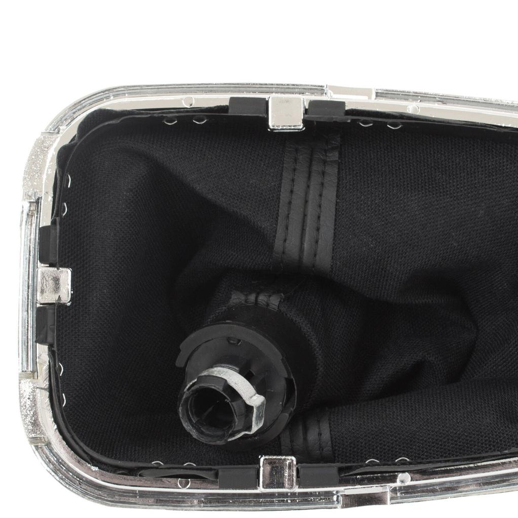 VW Golf IV 98-05 Pomo de Palanca de Cambios Plateado + Apertura de Fuelle 12 mm