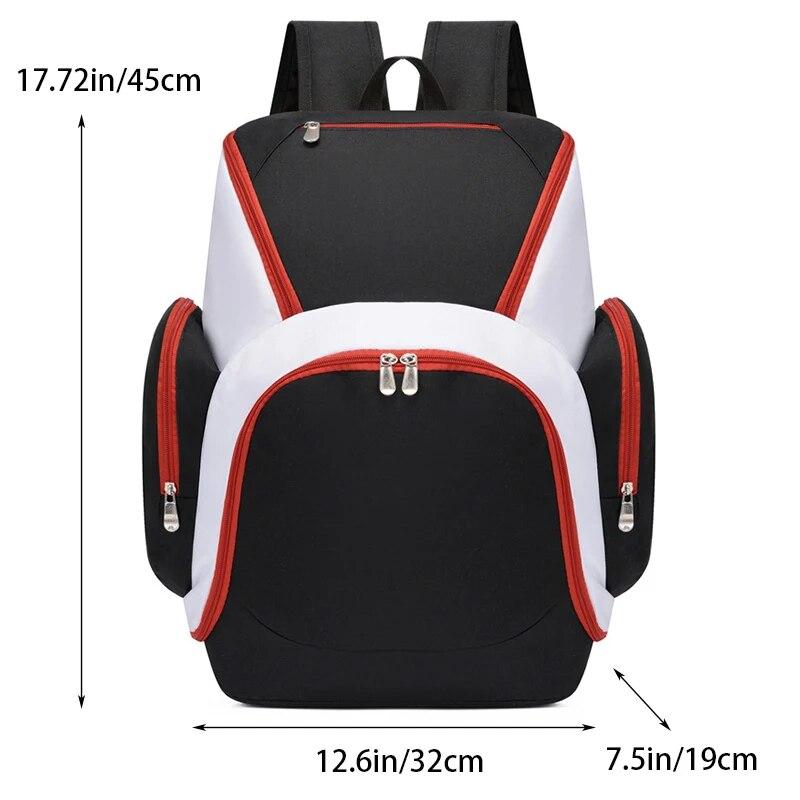 Large Capacity Basketball Backpack For Men Multiple Layers Sports Backpack For Ball Games & Training