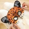 Amazon Hot Sale 3D Eagle Cat Animal Facial Plush Mask Creative Tiger Leopard Plush Animal Sleeping Eye Masks for Kids Party