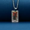 Stainless Steel Cat Tarot Card Necklace for Men Women Animal Divination Jewelry Accessory