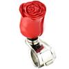 Lunsom Rose Steering Wheel Spinner Resin Flower Handle Spinner Car Control Turning Aid Helper Universal Car (Red)