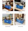Blue COSCO Shipping Container Pen Holder Model Ornament - Simulated Storage Box Shipping Company Gift