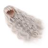 Long Curly Doll Wig Straight Bang Long Doll Hair DIY Smoothly Doll Replacement Wig for 7.3‑8.3in Head Circumference Doll