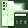 Magnetic Frosted Glass Phone Case for Samsung S25 Ultra: Skin-Feel, Full Lens Coverage, Drop-Proof, Anti-Slip