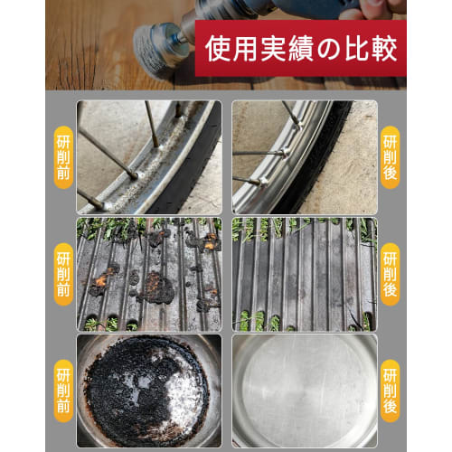 HWXINIE Hexagonal Wire Brush, Brass, 6mm Shaft, Cup Brush, Set of 7, for Rust Removal, Paint Stripping, and Extremely Scratch-Resistant (Non-Pure Bras