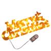Christmas Decoration Items Christmas Wreath Accessories 3d Letter Lights