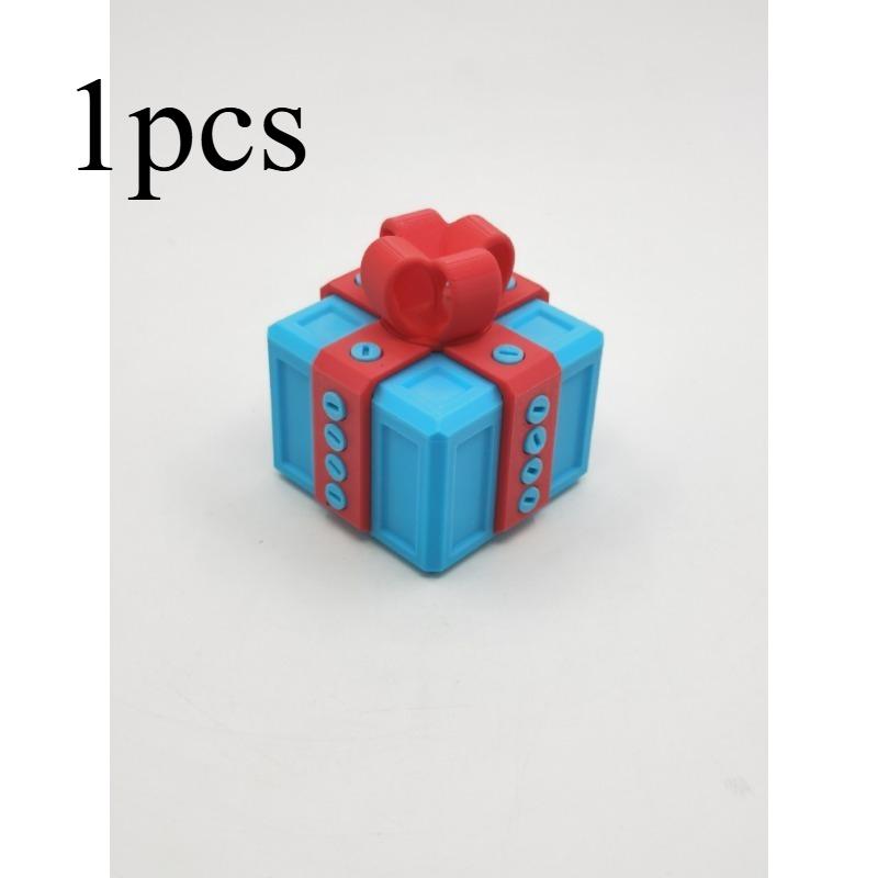 

1/3pcs Annoying Gift Box with Screws Gift Packaging Box Holiday Decoration Gift Box Home Decoration Gift Box 6x6.5cm синий