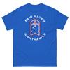 New Haven Nighthawks Logo T Shirt Hockey Royal Blue Tee