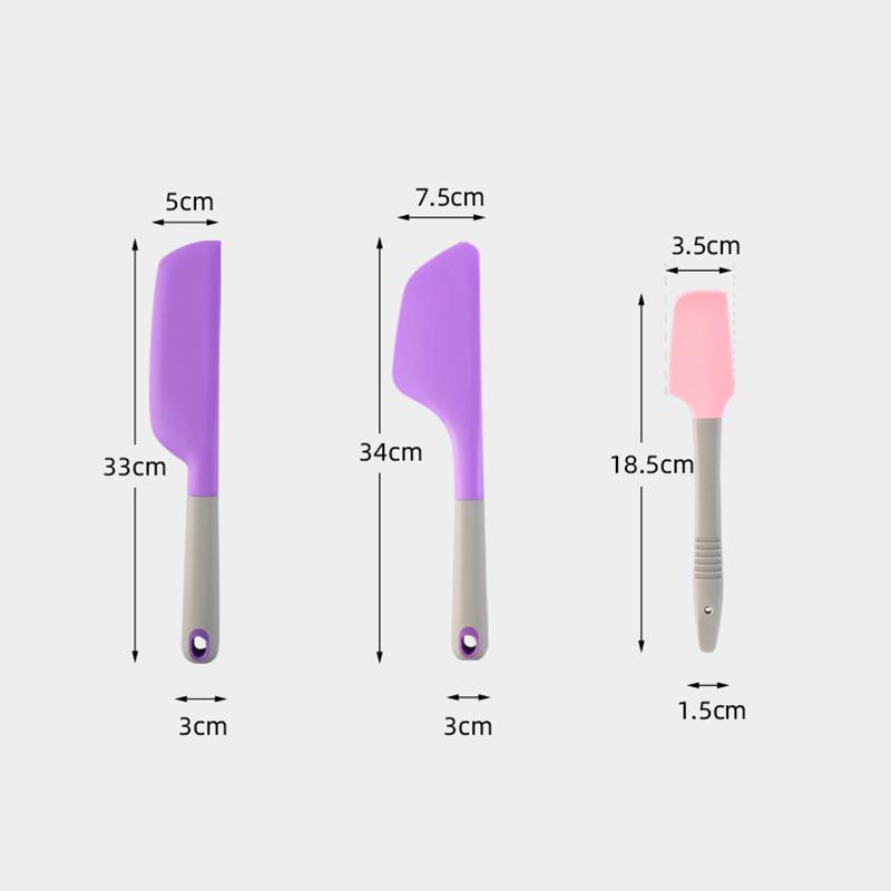 Cake Scraper Silicone High Temperature Resistant Stirring Knife Kitchen Butter Mixer Baking Spatula Tools Baking  Accessories