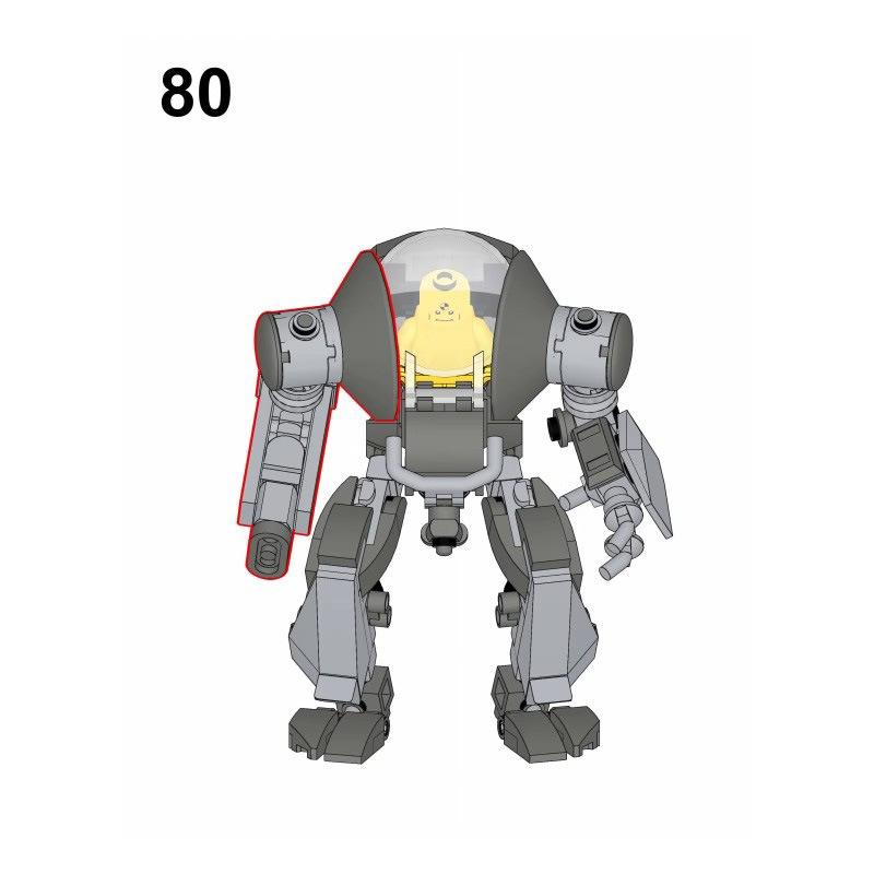 M Building Block Compatible Lego, Manned Mecha Toy Assembly Mecha Splicing Building Block Children'S Educational Intelligence Development