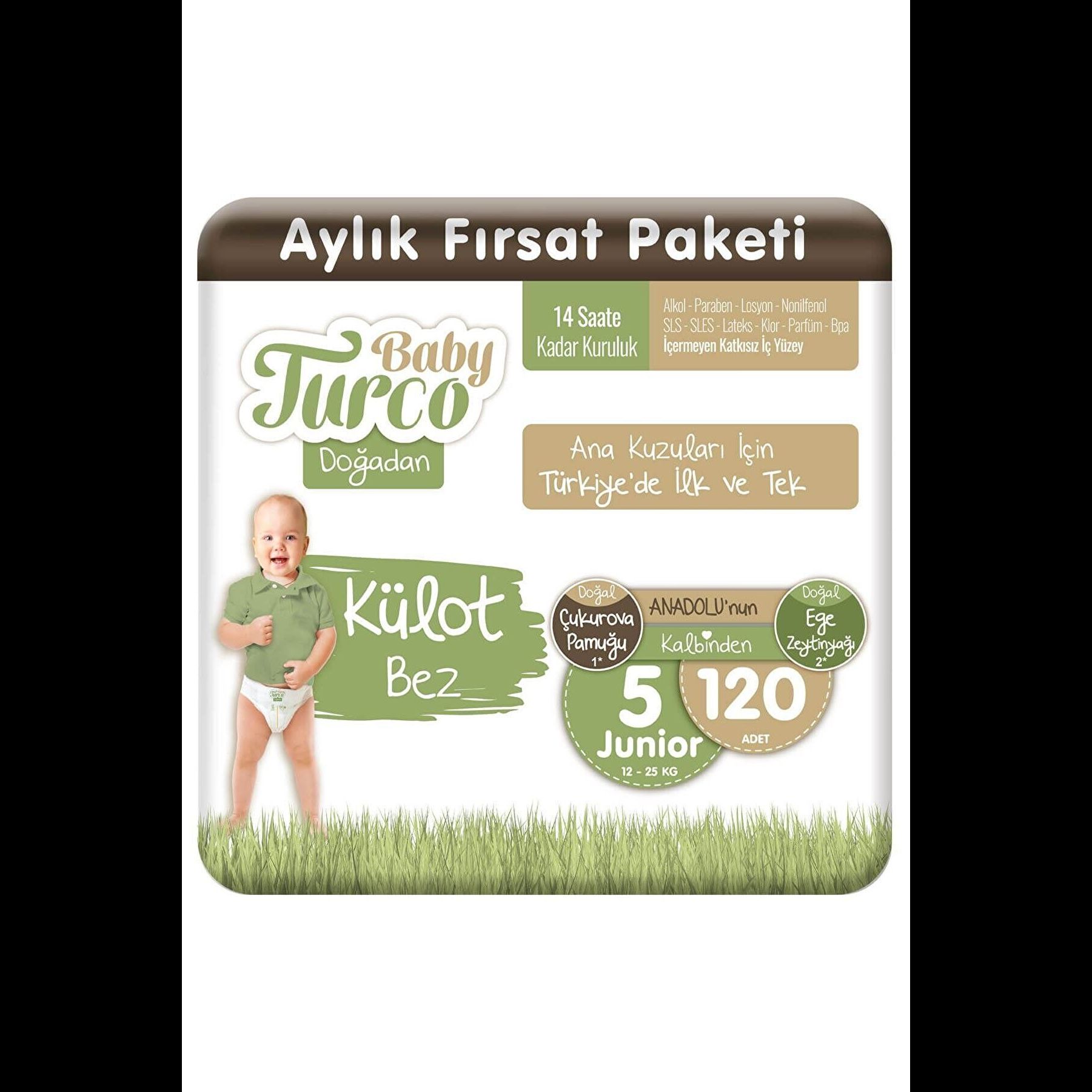 

Подгузники Doğadan Panty Number 5 Junior 120 шт.(12-25 кг)