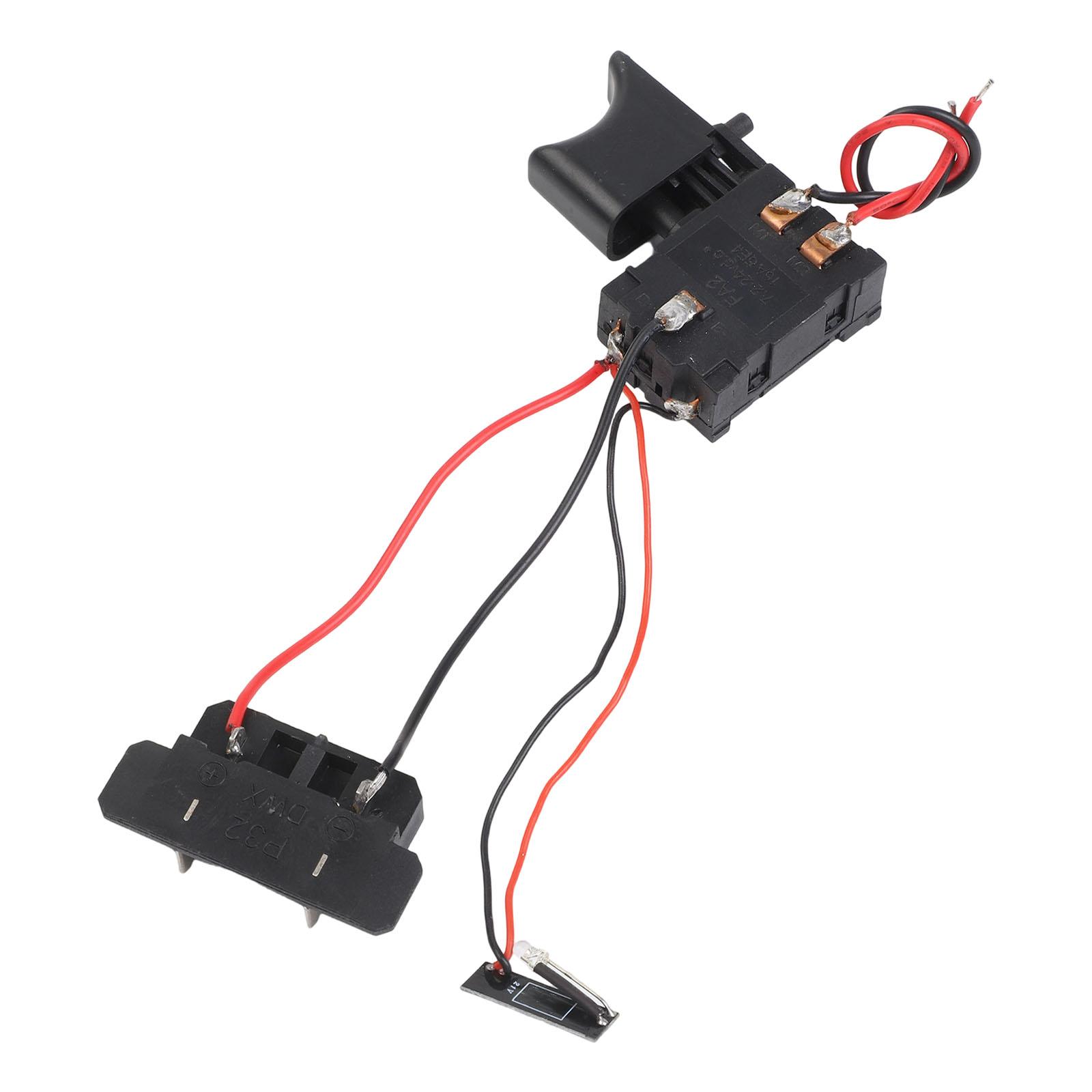 

1 Pcs 16.8V / 18V Lithium Battery Cordless Drill Speed Control Trigger Switch With Light Power Tool Accessories
