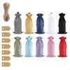 Pack of 10 Decorative Hemps Wine Gift Bags Champagne Pouches Perfect for Christmas Parties and Special Celebration HX6C
