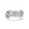 LATS Two-Color Three-Ring 14K Gold Plating Copper Ring for Women Ins Style Stacking Jewelry Fashion Accessories