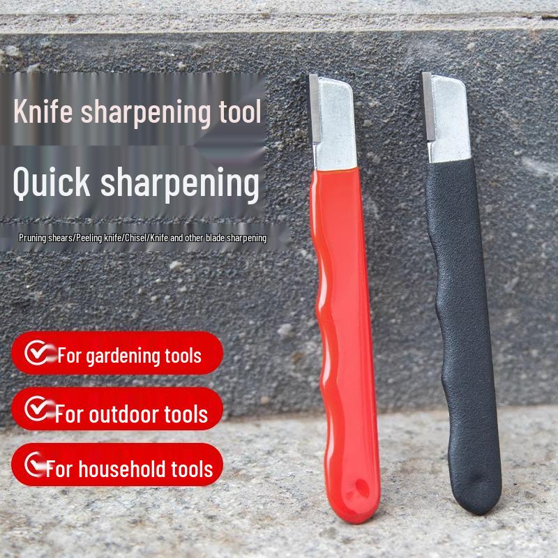 

Многофункциональная точилка для ножей и ножниц с точильным камнем для кухонных и садовых инструментов Red Blade Restorer - Single, Bulk