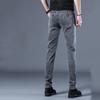 New Classic Designer Trendy Men Skinny Jeans Light Blue Washed Slim Fit Simple Casual Fashion Street Denim Pants