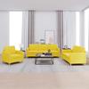 VidaXL 3-piece Sofa Set with Cushions Light Yellow Fabric 3202059