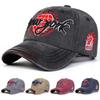 Unisex New York Stickerei Gewaschene Baseballkappen Frühling und Herbst Outdoor Verstellbar Lässige Hüte Sonnenschutzmütze