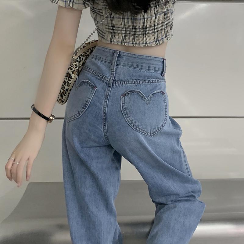 

Petite High-Waist Wide Leg Jeans - XS Retro Straight Crop for Women Extra Extra Small