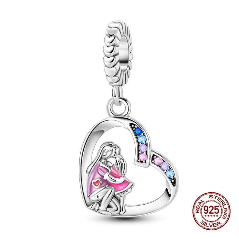 Original Charms Copper Heart-Shaped Infinity Charms Beads Fits 3Mm Original Bracelet Womens Diy Fine Jewelry Gifts