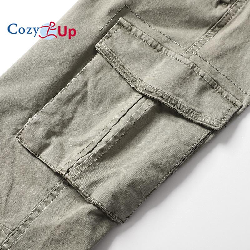 Cozy Up Mens Cargo Pants with Pocket Tapered Stretch Twill Cotton Slim Fit Work Camo Jogger Pants for Men
