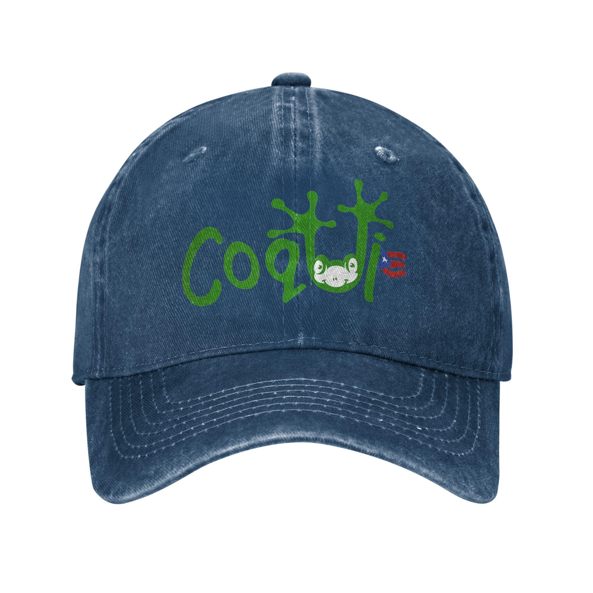

Coqui Frog Puerto Rican Flag Puerto Rico Vacation Souvenir Baseball Cap Spring Trucker Hat Snapback Cap Unisex Adult Baseball Caps One Size