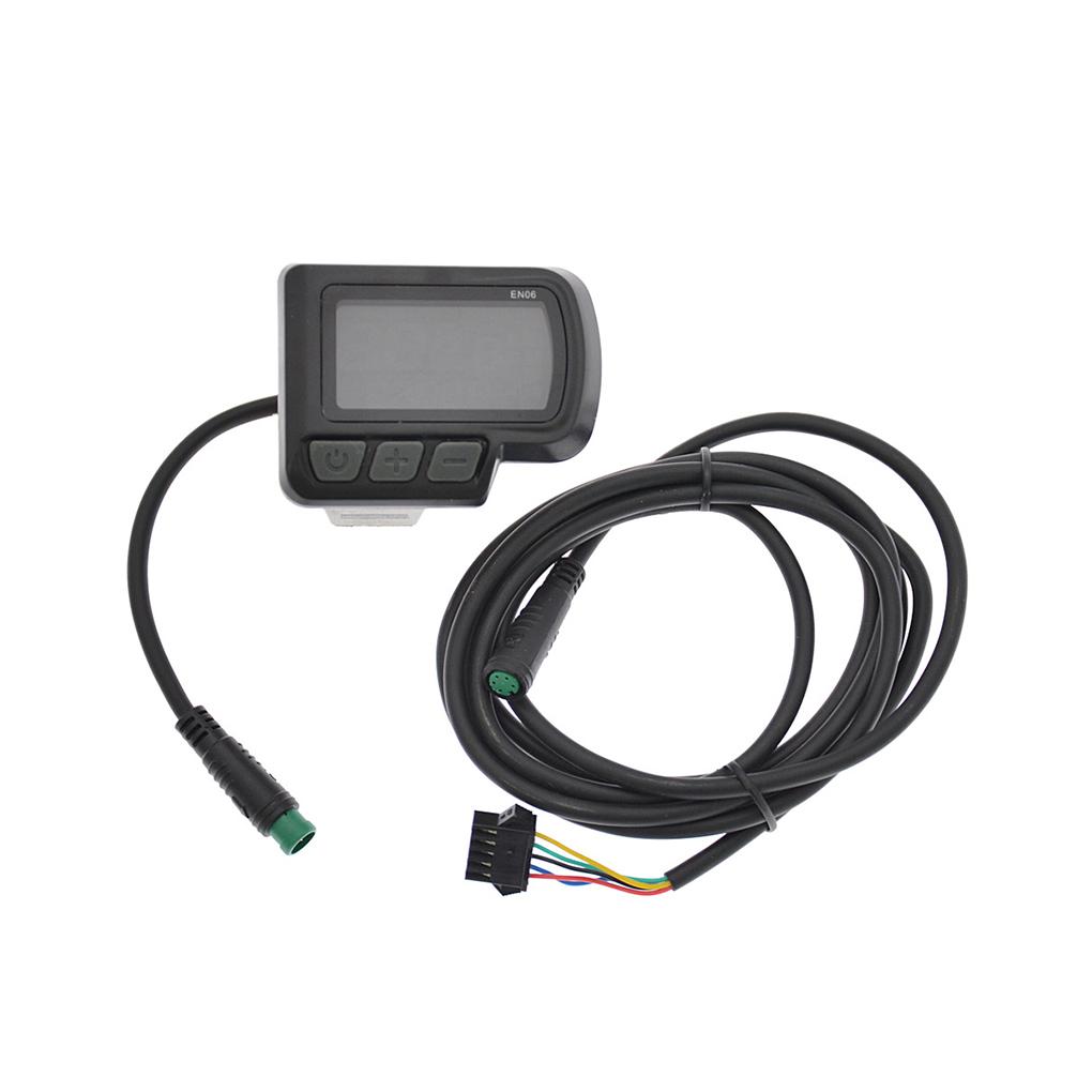 EN06 Электрический велосипедный компьютер ЖК-дисплей Инструмент Разъем Цветной экран Умная скорость Горные Дорожные велосипеды