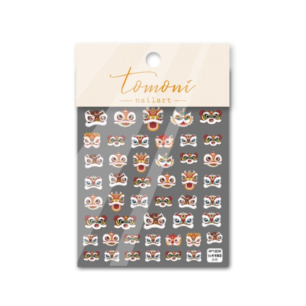 Cute Nail Art Decals Traditional Nail Art Ornament DIY Manicure Supplies  Chinese New Year