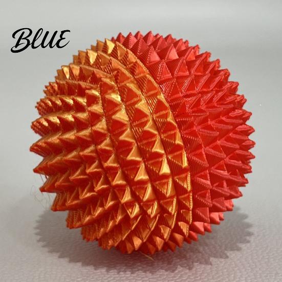 Tactile Sensory Toy 3D Printed Spiky Massage Ball Stress Relief Spiked Massager Anxiety Fidget Roller Plantar Fasciitis Physical Therapy Hand Tools