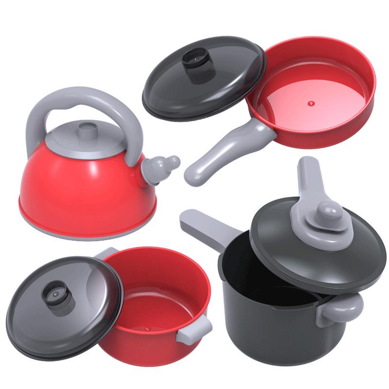 Kids' Kitchen Play Set: Pretend Cookware & Tableware for Boys and Girls