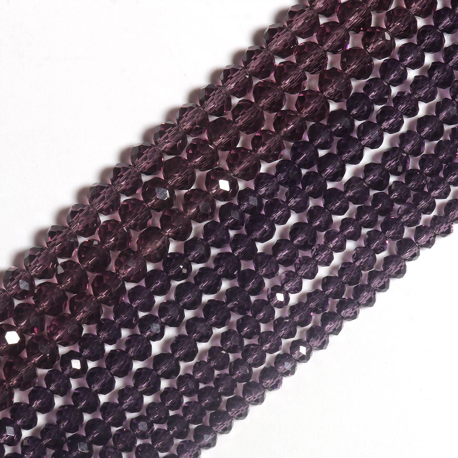 

Різнокольорові прозорі грановані овальної форми кришталеві намистини Скляні вільні розпірні намистини для браслетів своїми руками Аксесуари для виготовлення прикрас 15 дюймів 3mm about160pcs