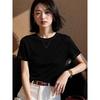 Basic House Women's Short Sleeve Silk Lyocell T-Shirt