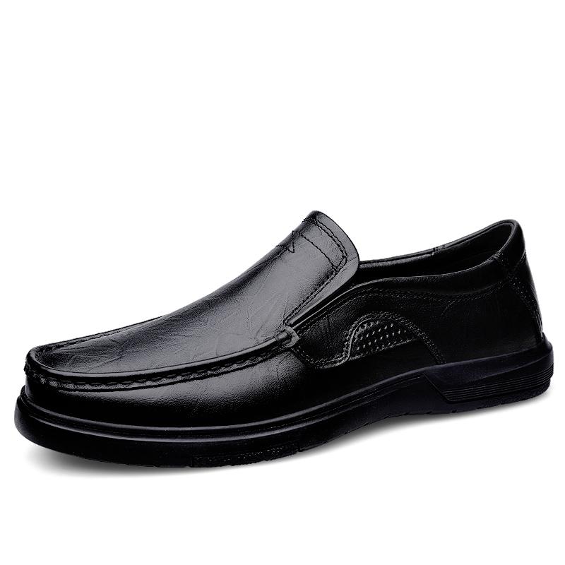 Fashion Genuine Leather Men Casual Shoes Summer Slip on Loafers Hot Sale Driving Shoes Business Flats Handmade Moccasins Driving Shoes