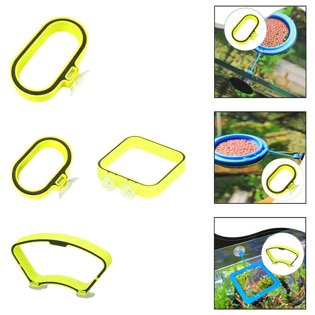 Aquarium Floating Feeder Plastic Feeding Ring Easy Use Food Holder for Tropical Fish Shrimp Turtles