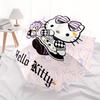 Hello Kitty,Sanrio Automatic Folding Umbrella Simple 8 Rib Design, Bright Cartoon Pattern, Durable Iron Frame, Suitable For Travel, Outdoor,