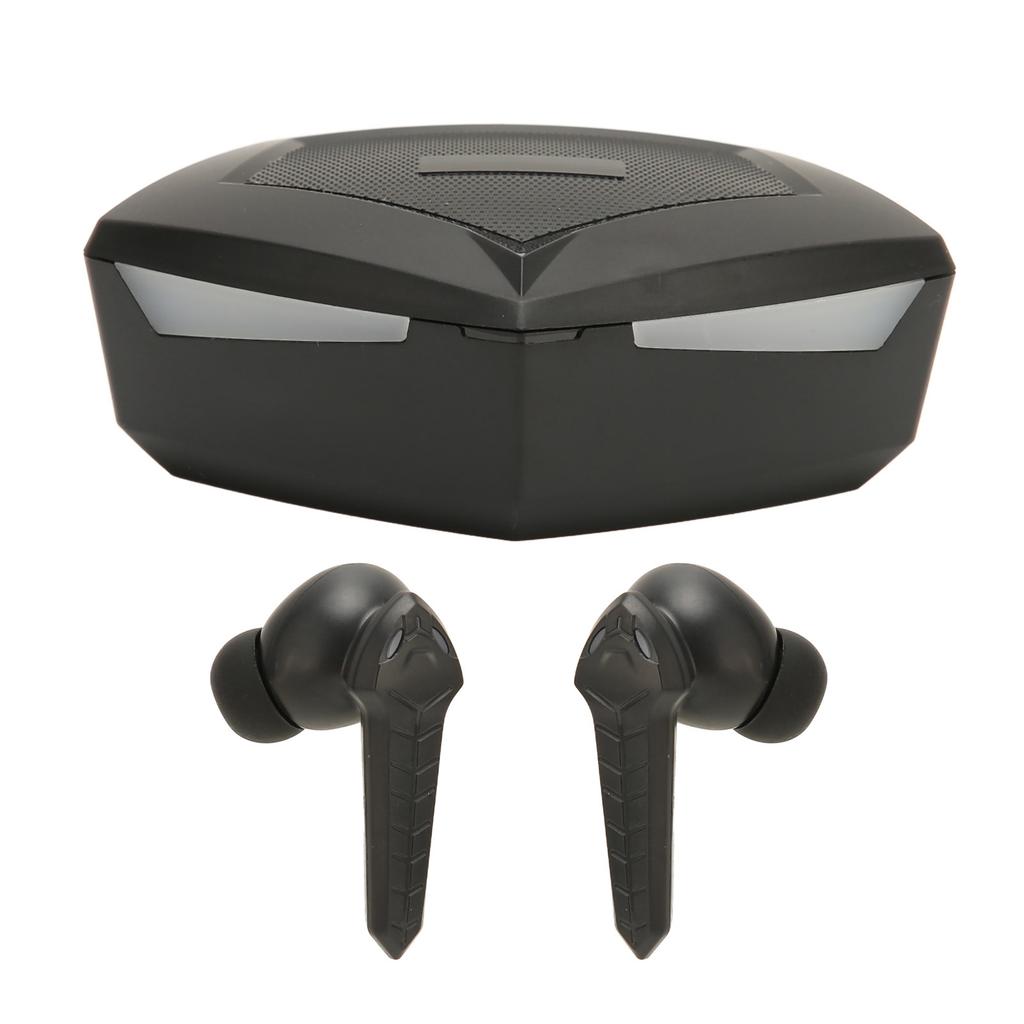Bluetooth Gaming Earbuds Stereo Low Latency Dual Modes Wireless Earphone with Built in Mic for Phone Laptop Black