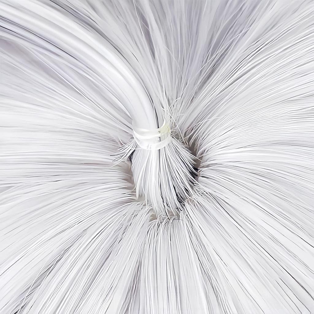 High Quality Cosplay Wig White Black Long Curly Heat Resistant Synthetic Hair Anime Cosplay Wigs for Women and Men Gifts