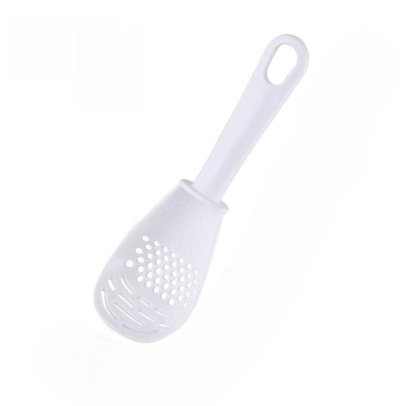Multifunctional Kitchen Spoon The Heat -resistant Suspension Spoon for Potatoes and Garlic with A Strainer
