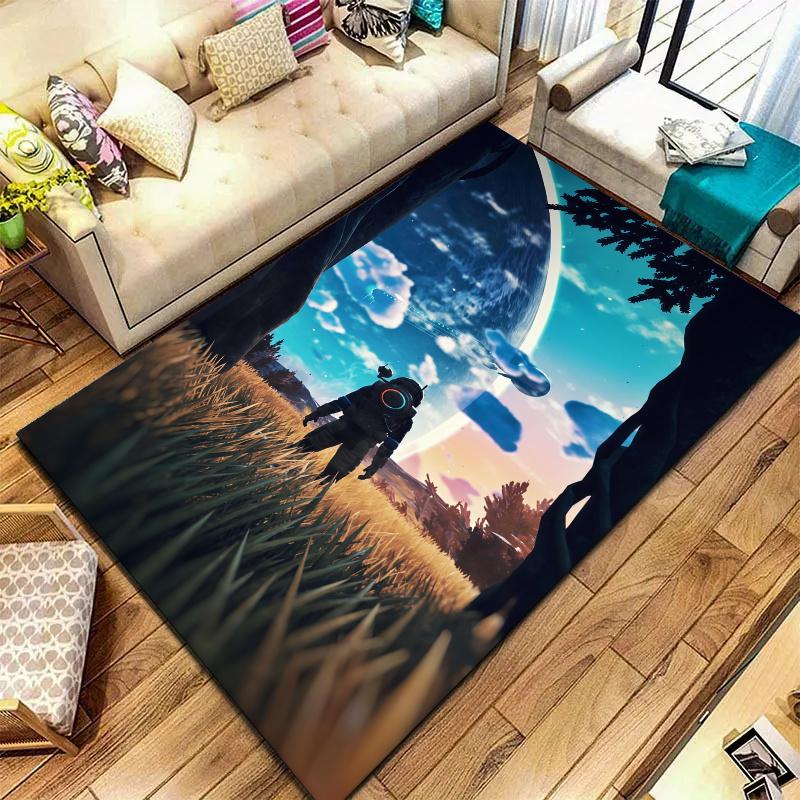 No Mans Sky Carpet Rug for Living Room Bedroom Home Sofa Decoration,Kids play Nonslip Floor Mat