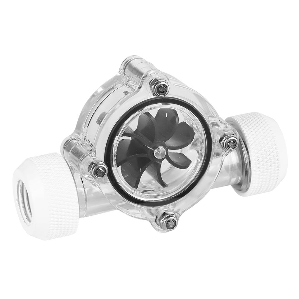 G1Celsius4  Thread Port Female to Female   Meter Indicator for PC Water Cooling 8 Impellers(Black)