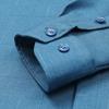 Hengyuanxiang Men's Winter Fleece-Lined Warm Non-Iron Business Casual Shirt