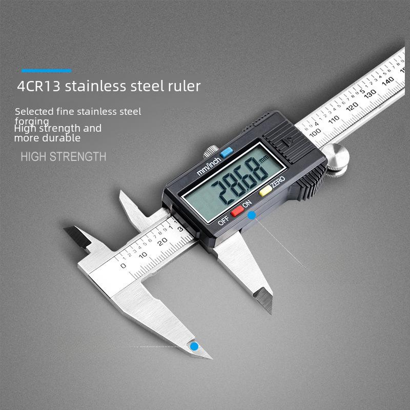 Shengtaixin Stainless Steel Digital Vernier Caliper, 0-100/150-200-300mm