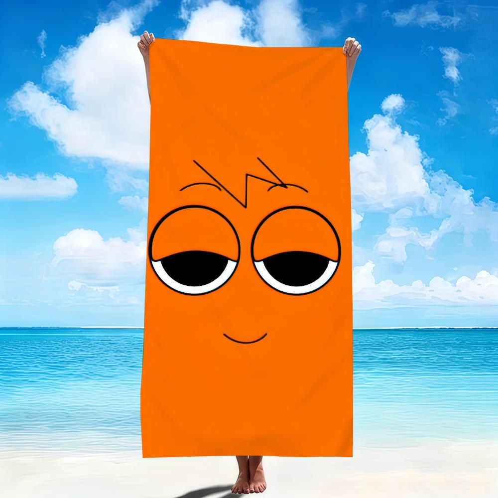 funny cute Game S-Sprunki I-Incredibox Towel Soft Beach Towels Quick Dry Pool Towel for Travel Gym bathing Spa Camp sport Gift