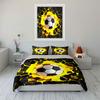 Soccer Themed 3-Piece Set Multiple Sizes Kid'S And Adults' Bedroom Exquisite 3Pc Bedding Set, Gift