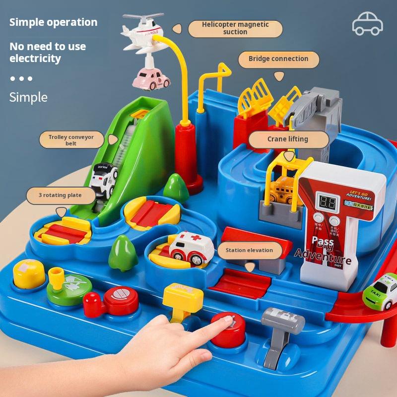 Non-Toxic Large Size Car Track Adventure Toy Educational For Children Interactive Brain Teaser Learning Game Kids Birthday Gift
