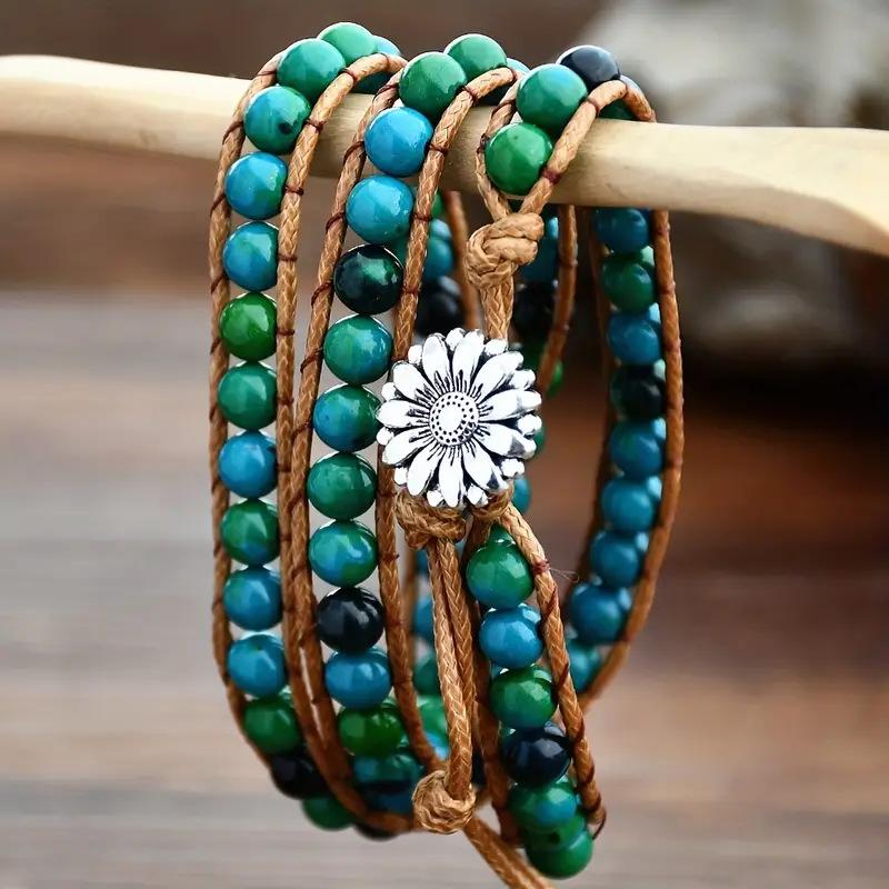 Bohemian Beaded Multi-layer Winding Bracelet Women's Retro Ethnic Style Woven Bracelet Bracelet Jewelry